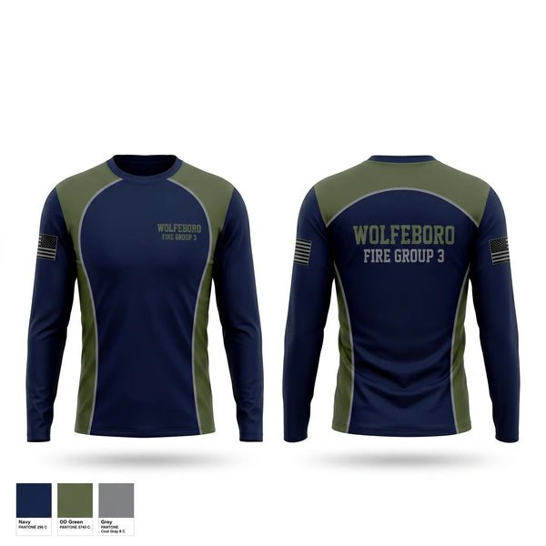 Long Sleeve Performance Shirt, Wolfeboro Fire group 3, Fire Department, Teamtime, Team time, sublimation, custom sports apparel, team uniforms, spirit wear, spiritwear, sports uniforms, custom shirts, team store, custom team store, fundraiser sports, apparel fundraiser