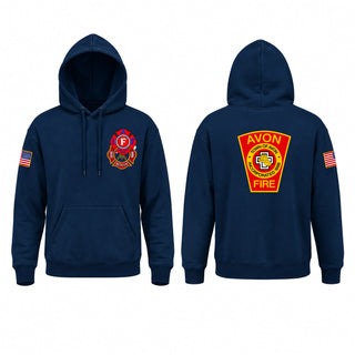 Hoodie, Avon Fire Department, Fire Department, Teamtime, Team time, sublimation, custom sports apparel, team uniforms, spirit wear, spiritwear, sports uniforms, custom shirts, team store, custom team store, fundraiser sports, apparel fundraiser