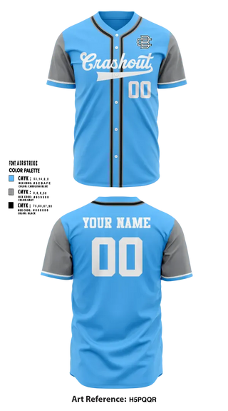 Full Button Baseball Jersey, Crashout Baseball, Baseball, Teamtime, Team time, sublimation, custom sports apparel, team uniforms, spirit wear, spiritwear, sports uniforms, custom shirts, team store, custom team store, fundraiser sports, apparel fundraiser