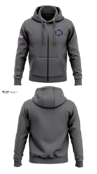Zip Hoodie, Fairfax County Auxiliary Police, Police, Teamtime, Team time, sublimation, custom sports apparel, team uniforms, spirit wear, spiritwear, sports uniforms, custom shirts, team store, custom team store, fundraiser sports, apparel fundraiser