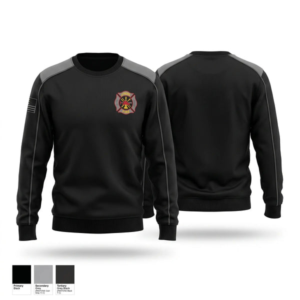 Crew Neck Sweatshirt, Atmore Fire Department, Fire Department, Teamtime, Team time, sublimation, custom sports apparel, team uniforms, spirit wear, spiritwear, sports uniforms, custom shirts, team store, custom team store, fundraiser sports, apparel fundraiser