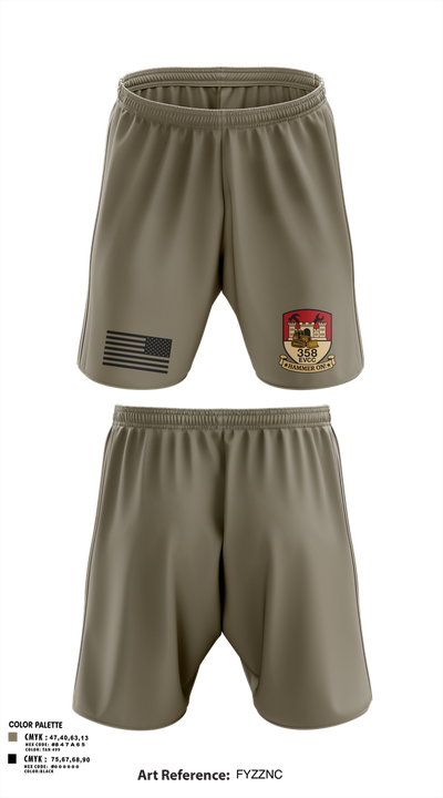 358 EVCC 70484950 (tan 499) Athletic Shorts With Pockets - 4