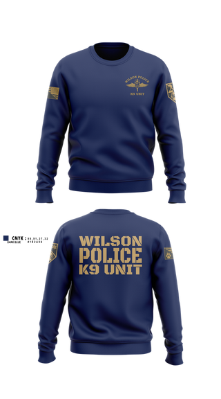 Crew Neck Sweatshirt, K9, Police, Teamtime, Team time, sublimation, custom sports apparel, team uniforms, spirit wear, spiritwear, sports uniforms, custom shirts, team store, custom team store, fundraiser sports, apparel fundraiser