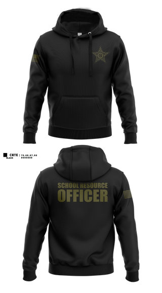 Hoodie, Okaloosa County Sheriff’s Office SRO, Police, Teamtime, Team time, sublimation, custom sports apparel, team uniforms, spirit wear, spiritwear, sports uniforms, custom shirts, team store, custom team store, fundraiser sports, apparel fundraiser