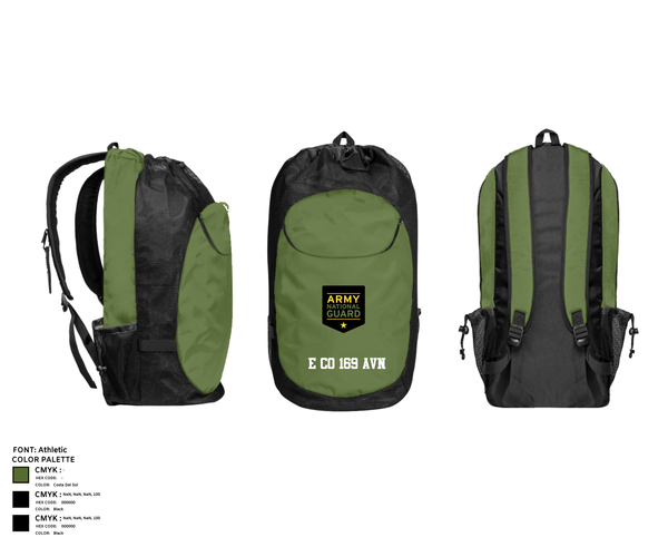 Gear Bag, E CO 169 AVN, National Guard, Teamtime, Team time, sublimation, custom sports apparel, team uniforms, spirit wear, spiritwear, sports uniforms, custom shirts, team store, custom team store, fundraiser sports, apparel fundraiser