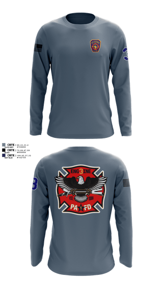 Long Sleeve Performance Shirt, PAAS, EMS/EMT, Teamtime, Team time, sublimation, custom sports apparel, team uniforms, spirit wear, spiritwear, sports uniforms, custom shirts, team store, custom team store, fundraiser sports, apparel fundraiser