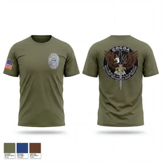 Old School Cotton Feel Shirt, COCOA SWAT, Police, Teamtime, Team time, sublimation, custom sports apparel, team uniforms, spirit wear, spiritwear, sports uniforms, custom shirts, team store, custom team store, fundraiser sports, apparel fundraiser