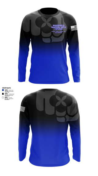 Long Sleeve Rash Guard Shirt, Mansfield Martial Arts Center, , Teamtime, Team time, sublimation, custom sports apparel, team uniforms, spirit wear, spiritwear, sports uniforms, custom shirts, team store, custom team store, fundraiser sports, apparel fundraiser