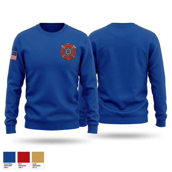 Crew Neck Sweatshirt, Waynesville VFD, Fire Department, Teamtime, Team time, sublimation, custom sports apparel, team uniforms, spirit wear, spiritwear, sports uniforms, custom shirts, team store, custom team store, fundraiser sports, apparel fundraiser