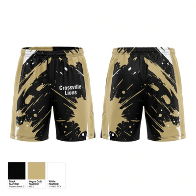 Crossville Lions Athletic Shorts With Pockets - 1