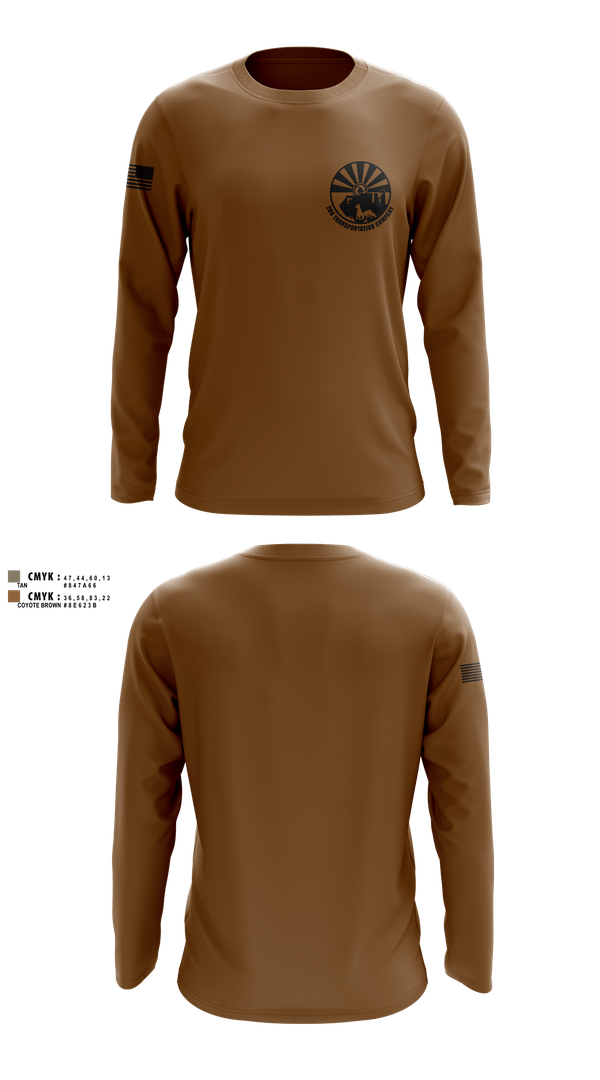 Long Sleeve Performance Shirt, 208 Transportation Company, , Teamtime, Team time, sublimation, custom sports apparel, team uniforms, spirit wear, spiritwear, sports uniforms, custom shirts, team store, custom team store, fundraiser sports, apparel fundraiser