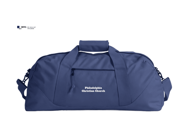 Duffle Bag, Philadelphia Christian Church, , Teamtime, Team time, sublimation, custom sports apparel, team uniforms, spirit wear, spiritwear, sports uniforms, custom shirts, team store, custom team store, fundraiser sports, apparel fundraiser