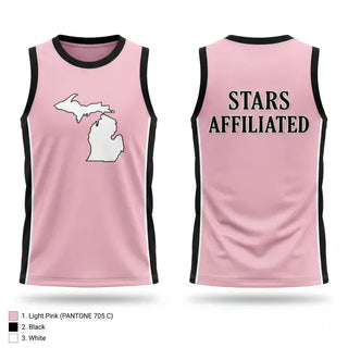 Mens Basketball Jersey, Stars Affiliated, Men's Basketball, Teamtime, Team time, sublimation, custom sports apparel, team uniforms, spirit wear, spiritwear, sports uniforms, custom shirts, team store, custom team store, fundraiser sports, apparel fundraiser