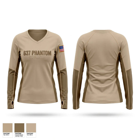 Womens Long Sleeve Vneck Shirt, 6-37 phantom, Army, Teamtime, Team time, sublimation, custom sports apparel, team uniforms, spirit wear, spiritwear, sports uniforms, custom shirts, team store, custom team store, fundraiser sports, apparel fundraiser
