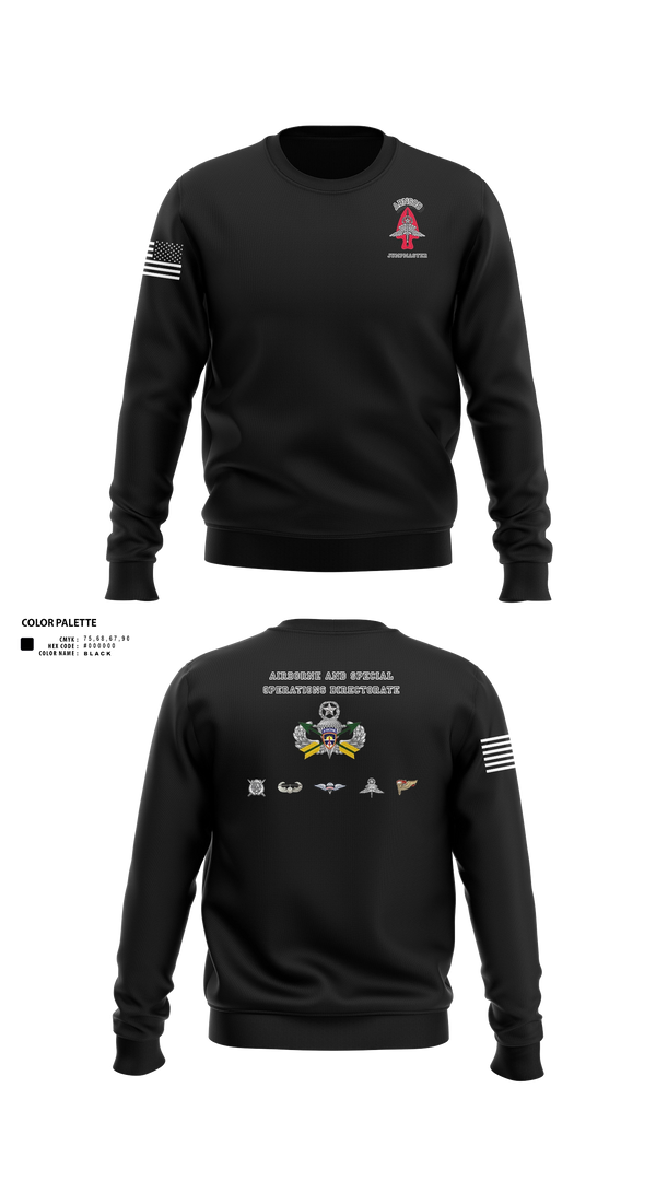 Crew Neck Sweatshirt, ABNSOD, Army, Teamtime, Team time, sublimation, custom sports apparel, team uniforms, spirit wear, spiritwear, sports uniforms, custom shirts, team store, custom team store, fundraiser sports, apparel fundraiser
