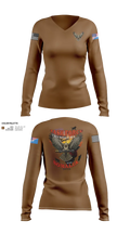 TFThunderHawk 84316373 Women's Long Sleeve V-neck Shirt - 22