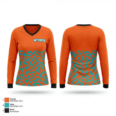 Notorious 56142270 Women's Long Sleeve V-neck Shirt - 1