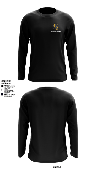 Long Sleeve Performance Shirt, Savannah High School Tennis, Tennis, Teamtime, Team time, sublimation, custom sports apparel, team uniforms, spirit wear, spiritwear, sports uniforms, custom shirts, team store, custom team store, fundraiser sports, apparel fundraiser