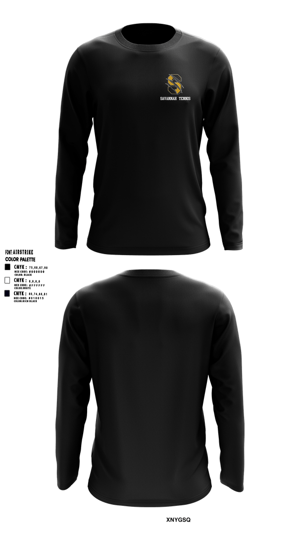 Long Sleeve Performance Shirt, Savannah High School Tennis, Tennis, Teamtime, Team time, sublimation, custom sports apparel, team uniforms, spirit wear, spiritwear, sports uniforms, custom shirts, team store, custom team store, fundraiser sports, apparel fundraiser