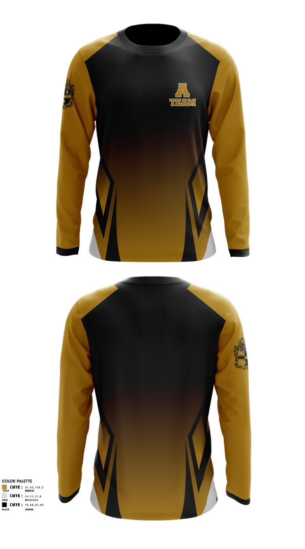 Long Sleeve Performance Shirt, A- Team Step, Spirit Store, Teamtime, Team time, sublimation, custom sports apparel, team uniforms, spirit wear, spiritwear, sports uniforms, custom shirts, team store, custom team store, fundraiser sports, apparel fundraiser