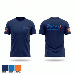 Short Sleeve Performance Shirt, Pilchers Ambulance Service, EMS/EMT, Teamtime, Team time, sublimation, custom sports apparel, team uniforms, spirit wear, spiritwear, sports uniforms, custom shirts, team store, custom team store, fundraiser sports, apparel fundraiser