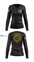 Robstown Police Department Women's Long Sleeve V-neck Shirt - 100