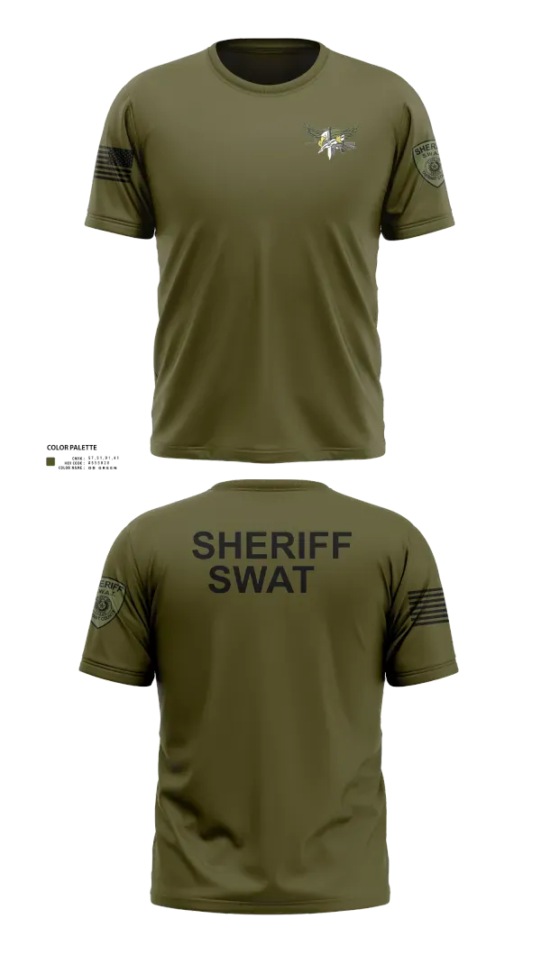 Tarrant County Sheriff’s Office SWAT 59703613 Old School Cotton Feel Shirt - 21