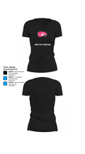 Mesa View Wrestling 61558339 Women's Short Sleeve V-neck Shirt - 10
