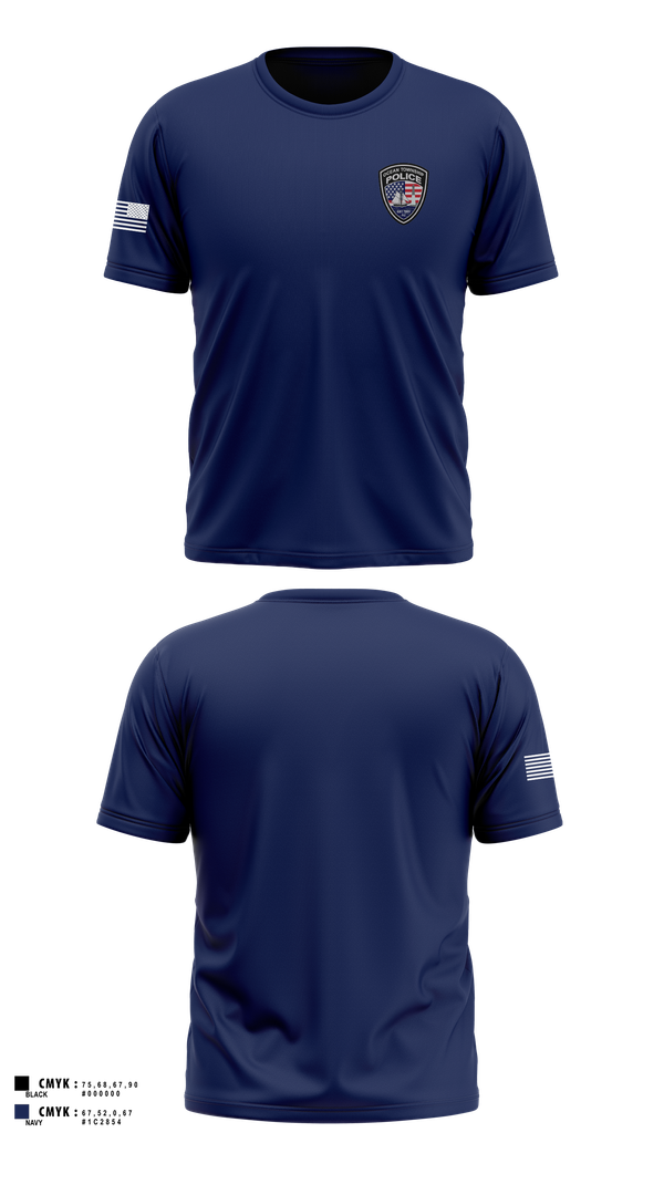 Ocean Township Police  Old School Cotton Feel Shirt - 101