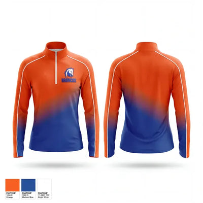 GVYF Broncos 9507549 Quarter Zip Jacket - 1