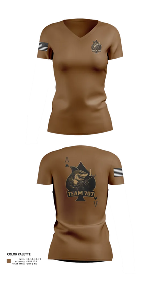 Womens Short Sleeve Vneck Shirt, MESG1 TEAM 707, Navy, Teamtime, Team time, sublimation, custom sports apparel, team uniforms, spirit wear, spiritwear, sports uniforms, custom shirts, team store, custom team store, fundraiser sports, apparel fundraiser