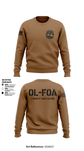 Crew Neck Sweatshirt, 460 SFS OL-FOA, Air Force, Teamtime, Team time, sublimation, custom sports apparel, team uniforms, spirit wear, spiritwear, sports uniforms, custom shirts, team store, custom team store, fundraiser sports, apparel fundraiser