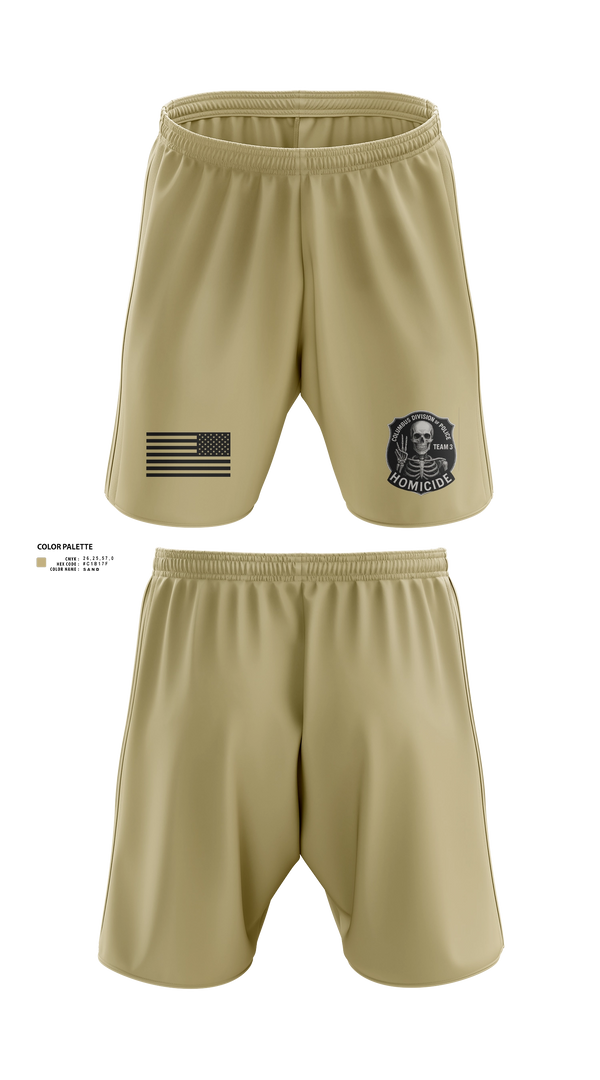 Athletic Shorts With Pockets, Homicide Team 3, Police, Teamtime, Team time, sublimation, custom sports apparel, team uniforms, spirit wear, spiritwear, sports uniforms, custom shirts, team store, custom team store, fundraiser sports, apparel fundraiser