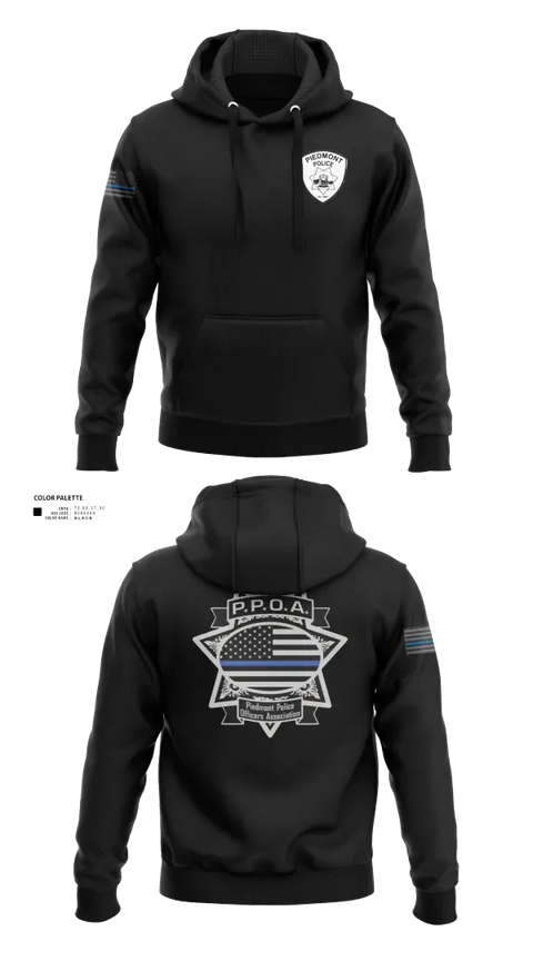 Hoodie, Piedmont Police, Police, Teamtime, Team time, sublimation, custom sports apparel, team uniforms, spirit wear, spiritwear, sports uniforms, custom shirts, team store, custom team store, fundraiser sports, apparel fundraiser