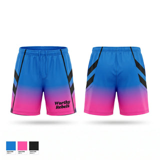 Athletic Shorts With Pockets, Worthy Rebels, Softball, Teamtime, Team time, sublimation, custom sports apparel, team uniforms, spirit wear, spiritwear, sports uniforms, custom shirts, team store, custom team store, fundraiser sports, apparel fundraiser
