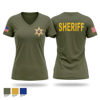 Womens Short Sleeve Vneck Shirt, West Baton Rouge Sheriff Office, Police, Teamtime, Team time, sublimation, custom sports apparel, team uniforms, spirit wear, spiritwear, sports uniforms, custom shirts, team store, custom team store, fundraiser sports, apparel fundraiser