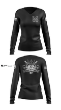 125 ENGINEER COMPANY 16451322 Women's Long Sleeve V-neck Shirt - 104