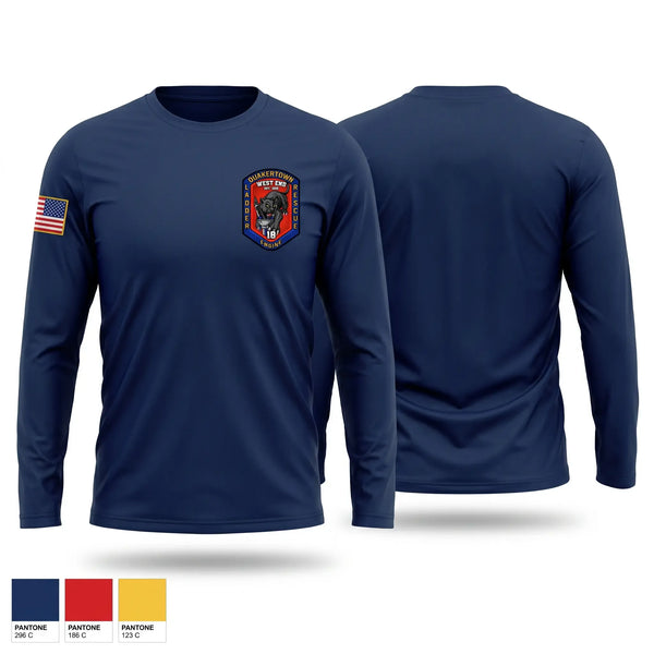 Long Sleeve Performance Shirt, West End Fire Company, Fire Department, Teamtime, Team time, sublimation, custom sports apparel, team uniforms, spirit wear, spiritwear, sports uniforms, custom shirts, team store, custom team store, fundraiser sports, apparel fundraiser