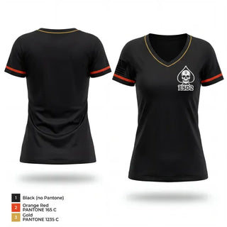 Womens Short Sleeve Vneck Shirt, LSD 2, Army, Teamtime, Team time, sublimation, custom sports apparel, team uniforms, spirit wear, spiritwear, sports uniforms, custom shirts, team store, custom team store, fundraiser sports, apparel fundraiser