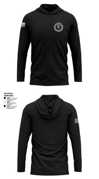 Long Sleeve Performance Shirt with hood, Charlie Shift, , Teamtime, Team time, sublimation, custom sports apparel, team uniforms, spirit wear, spiritwear, sports uniforms, custom shirts, team store, custom team store, fundraiser sports, apparel fundraiser