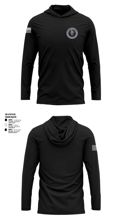 Long Sleeve Performance Shirt with hood, Charlie Shift, , Teamtime, Team time, sublimation, custom sports apparel, team uniforms, spirit wear, spiritwear, sports uniforms, custom shirts, team store, custom team store, fundraiser sports, apparel fundraiser