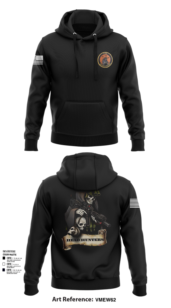 Hoodie, HHC 2-135th AVN REG, , Teamtime, Team time, sublimation, custom sports apparel, team uniforms, spirit wear, spiritwear, sports uniforms, custom shirts, team store, custom team store, fundraiser sports, apparel fundraiser