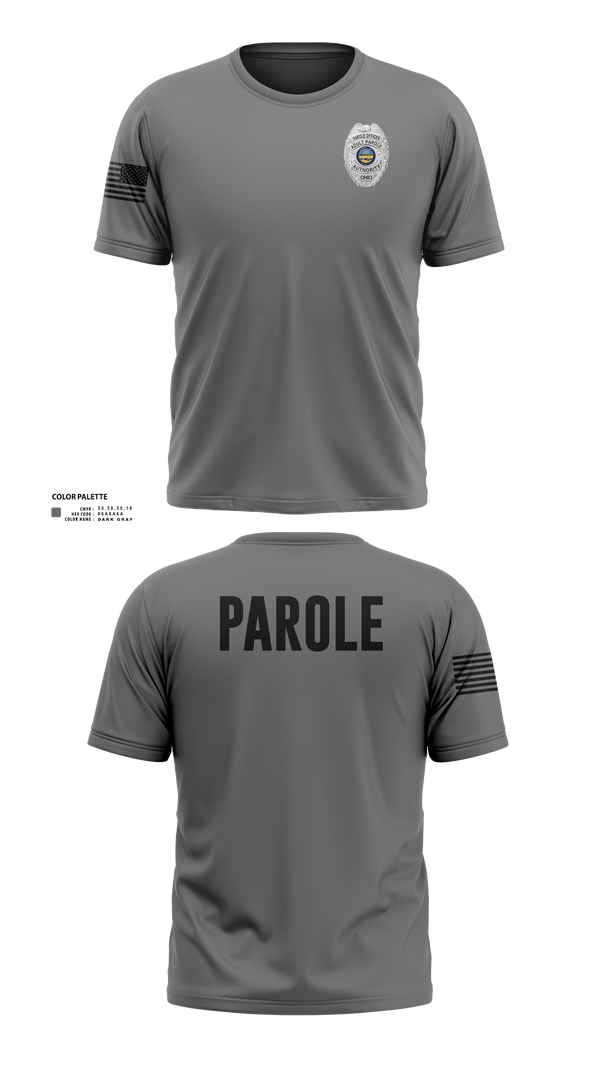 Old School Cotton Feel Shirt, Adult Parole Authority, Police, Teamtime, Team time, sublimation, custom sports apparel, team uniforms, spirit wear, spiritwear, sports uniforms, custom shirts, team store, custom team store, fundraiser sports, apparel fundraiser