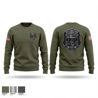 Crew Neck Sweatshirt, TGPD SWAT, Police, Teamtime, Team time, sublimation, custom sports apparel, team uniforms, spirit wear, spiritwear, sports uniforms, custom shirts, team store, custom team store, fundraiser sports, apparel fundraiser