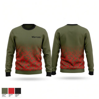 Crew Neck Sweatshirt, Warriors, Men's Basketball, Teamtime, Team time, sublimation, custom sports apparel, team uniforms, spirit wear, spiritwear, sports uniforms, custom shirts, team store, custom team store, fundraiser sports, apparel fundraiser