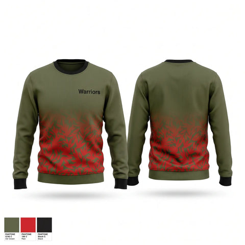 Crew Neck Sweatshirt, Warriors, Men's Basketball, Teamtime, Team time, sublimation, custom sports apparel, team uniforms, spirit wear, spiritwear, sports uniforms, custom shirts, team store, custom team store, fundraiser sports, apparel fundraiser