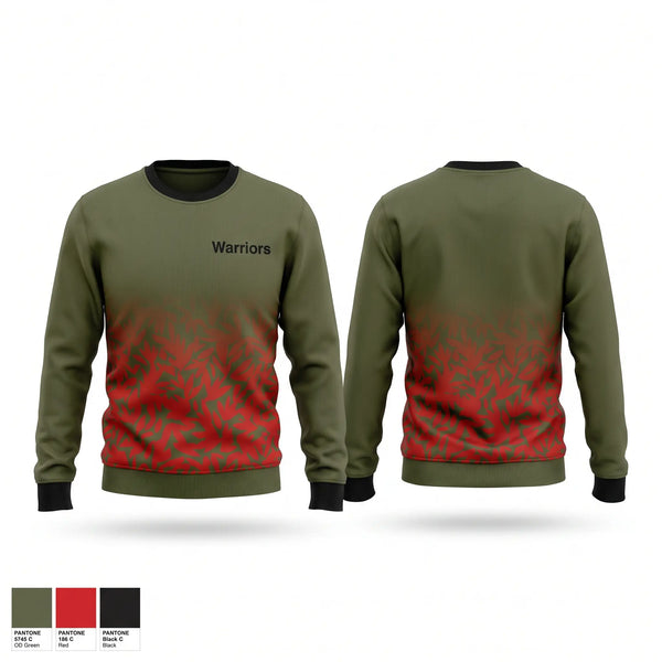 Crew Neck Sweatshirt, Warriors, Men's Basketball, Teamtime, Team time, sublimation, custom sports apparel, team uniforms, spirit wear, spiritwear, sports uniforms, custom shirts, team store, custom team store, fundraiser sports, apparel fundraiser