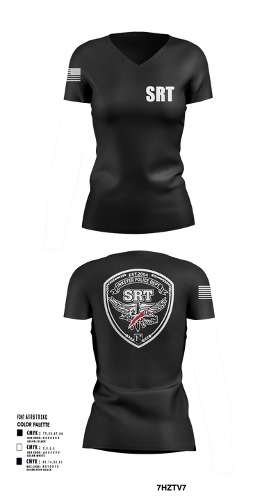 Pocola SRT 80732164 Women's Short Sleeve V-neck Shirt - 102