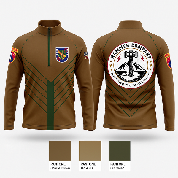 Quarter Zip Jacket, , Army, Teamtime, Team time, sublimation, custom sports apparel, team uniforms, spirit wear, spiritwear, sports uniforms, custom shirts, team store, custom team store, fundraiser sports, apparel fundraiser