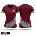 Orchard Park Quakers Baseball 96381744 Women's Short Sleeve V-neck Shirt - 1